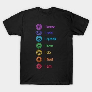 Chakra Affirmation T-Shirt